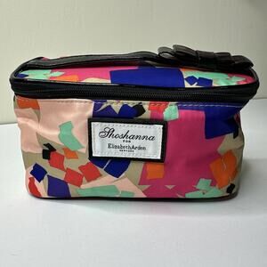 Elizabeth Arden Cosmetic Makeup Zipper Pouch Travel Bag~ SHOSHANNA CONFETTI‎